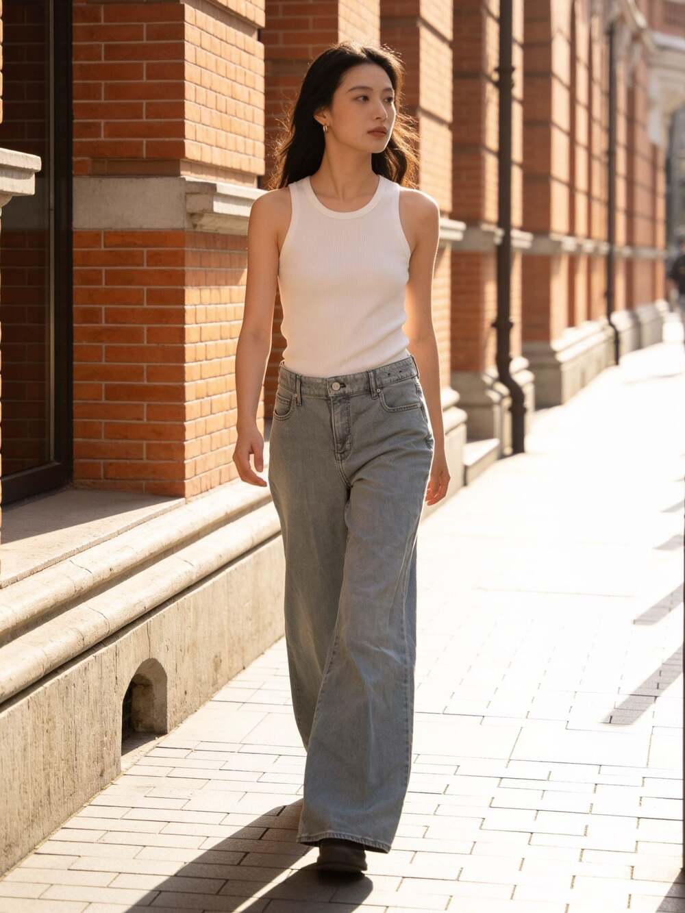White House Black Market Extra High Rise Palazzo Jeans